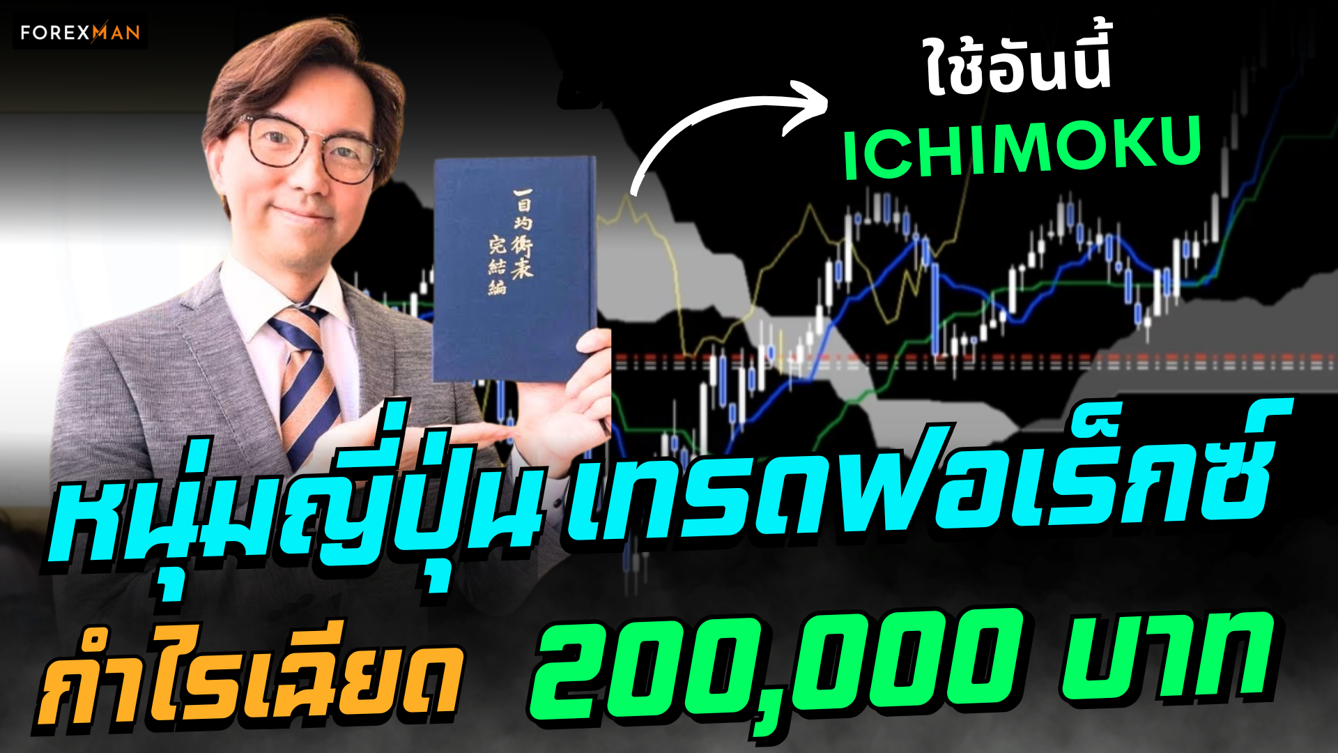 หนุ่มญี่ปุ่นเผยเคล็ดลับ Ichimoku Cloud: เทคนิคเทรด Forex ที่โกยกำไร 170,000 บาท